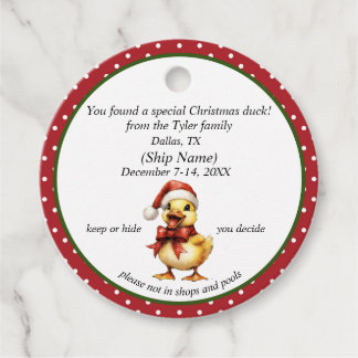 Kerst Cruising Duck Labels