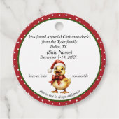 Kerst Cruising Duck Labels (Voorkant)