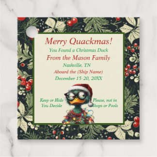 Kerst Cruising Duck Labels