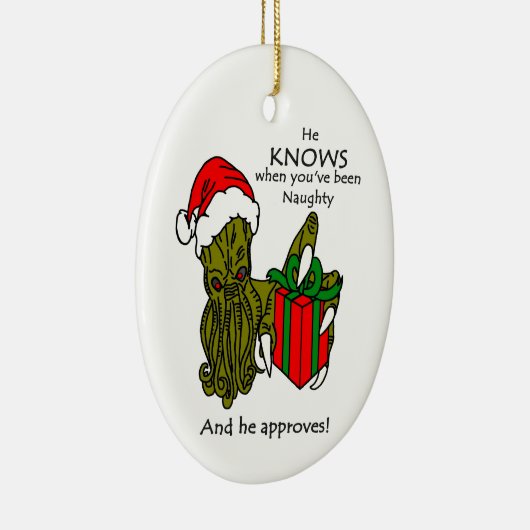 Kerst-Cthulhu-keramisch sieraad Keramisch Ornament (Rechts)