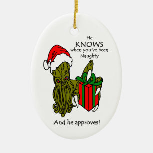 Kerst-Cthulhu-keramisch sieraad Keramisch Ornament