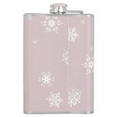 Kerst Cup van Warme Chocolade | Blush Roze Heupfles (Achterkant)