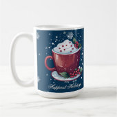 Kerst Cup Warme Chocolade | Blauwe Koffiemok (Links)