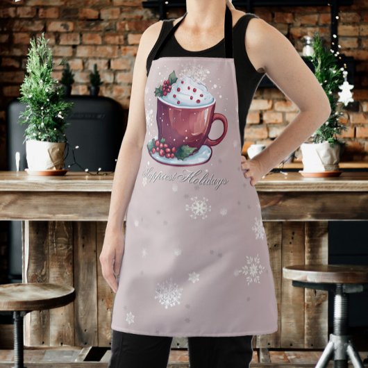 Kerst Cup Warme Chocolade | Blush Roze Schort