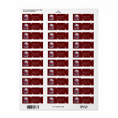 Kerst Cup Warme Chocolade Persoonlijk Rood Etiket (Full Sheet)