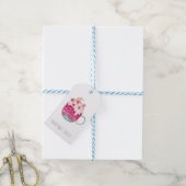 Kerst Cup Warme Chocolade Retouradreslabel Cadeaulabel (Met Touw)