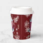 Kerst Cup Warme Chocolade | Rode Papieren Bekers (Rechts)