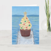 Kerst Cupcake #4 Kaart (Voorkant)