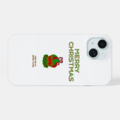 Kerst Cupcake Apple iPhone 15 Hoesje (Achterkant horizontaal)