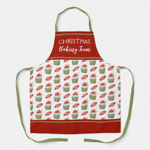Kerst Cupcake Bakteam Vakantie Schort