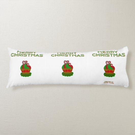 Kerst Cupcake Body Kussen (Voorkant)