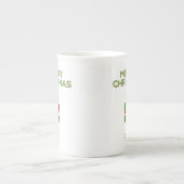 Kerst Cupcake Bone China Mok (Voorkant)