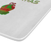 Kerst Cupcake Glas Snijplank (Hoek)