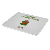 Kerst Cupcake Glas Snijplank (Hoek)