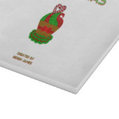 Kerst Cupcake Glas Snijplank (Hoek)