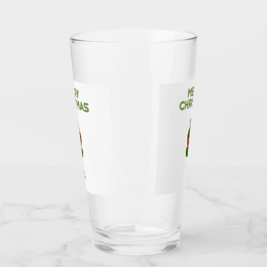 Kerst Cupcake glas Tumbler (Links)