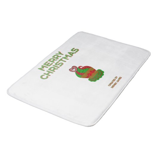 Kerst Cupcake grote badmat (Gekanteld)