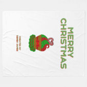 Kerst Cupcake Grote Fleece Deken (Voorkant (Horizontaal))