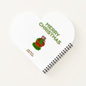 Kerst Cupcake Hart Gevormd Spiraalvormig Notitiebo Notitieboek (Achterkant)