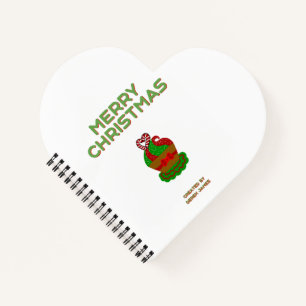 Kerst Cupcake Hart Gevormd Spiraalvormig Notitiebo Notitieboek