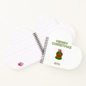 Kerst Cupcake Hart Gevormd Spiraalvormig Notitiebo Notitieboek (Binnen)