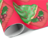 Kerst Cupcake Inpakpapier (Rol Hoek)