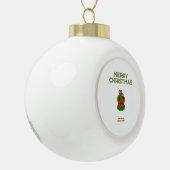 Kerst Cupcake Keramische Bal Ornament (Links)