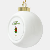 Kerst Cupcake Keramische Bal Ornament (Rechts)