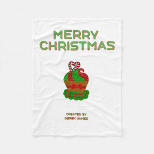Kerst Cupcake Kleine Fleece Deken