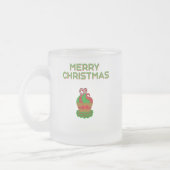 Kerst Cupcake Kleine Frosted Glass Mok (Links)