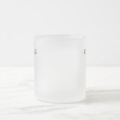 Kerst Cupcake Kleine Frosted Glass Mok (Center)