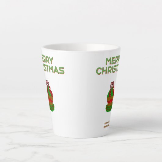 Kerst Cupcake Kleine Latte Mok (Voorkant)