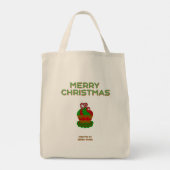 Kerst Cupcake Kruidenier Canvas tas (Achterkant)