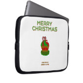 Kerst Cupcake Neopreen Laptop Sleeve (Voorkant Rechts)