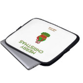 Kerst Cupcake Neopreen Laptop Sleeve (Voorkant onderkant)