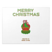 Kerst Cupcake Notitieblok (27,9 cm x 21,6 cm) (Voorkant)