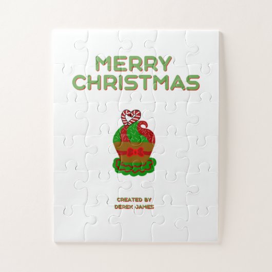 Kerst Cupcake Puzzel (27.94 cm x 35.56 cm) (Verticaal)