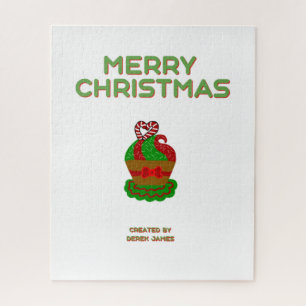 Kerst Cupcake Puzzel (40.64 cm x 50.8 cm) Legpuzzel