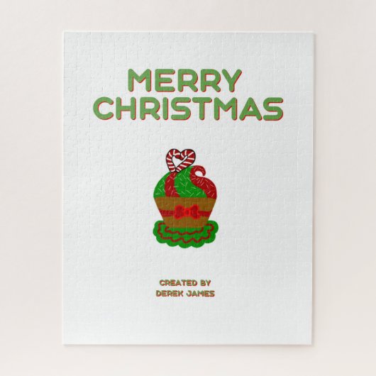 Kerst Cupcake Puzzel (40.64 cm x 50.8 cm) Legpuzzel (Verticaal)