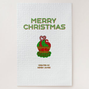 Kerst Cupcake Puzzel (50,8 cm x 76,2 cm) Legpuzzel