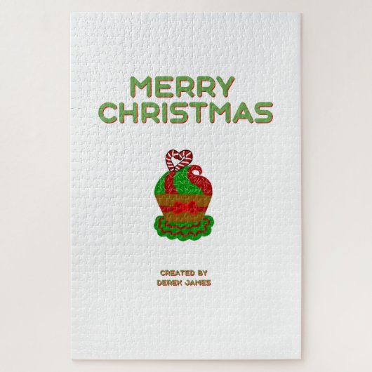 Kerst Cupcake Puzzel (50,8 cm x 76,2 cm) Legpuzzel (Verticaal)