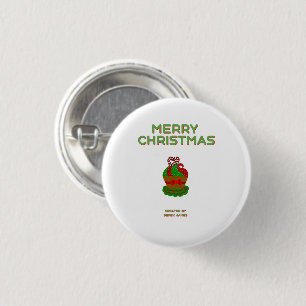 Kerst Cupcake Ronde Button