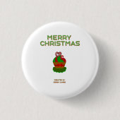 Kerst Cupcake Ronde Button (Voorkant)