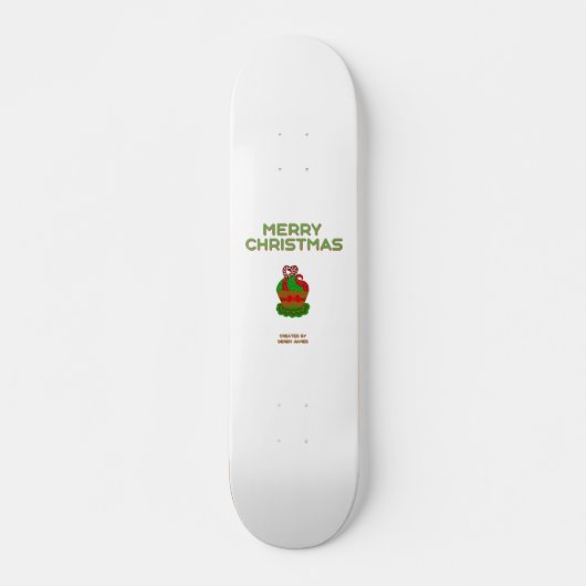 Kerst Cupcake Skateboard (Voorkant)