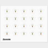 Kerst Cupcake Star Sticker (Vel)