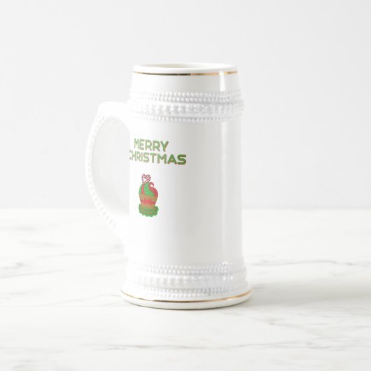 Kerst Cupcake Stein Mok (Voorkant links)