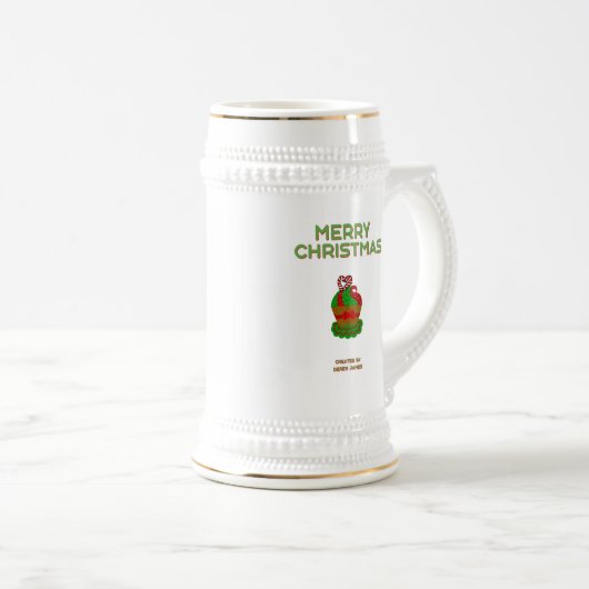 Kerst Cupcake Stein Mok (Voorkant rechts)