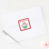 Kerst Cupcake Stickers (Envelop)