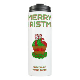 Kerst Cupcake Thermische Tumbler Thermosbeker