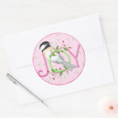 Kerst Cupcake Toppers Stickers Joy Holiday (Envelop)